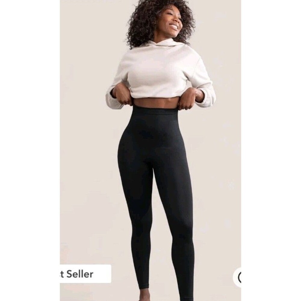 Empetua by Shapermint Womens L High Waisted Shaping Leggings Black 42055 96/4